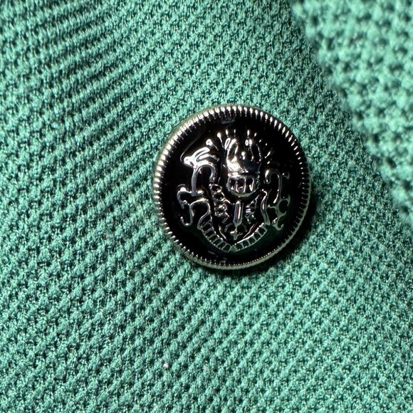 Jules & Leopold Womens Large Green Double Breasted Blazer Holiday Career Jacket - Picture 8 of 13